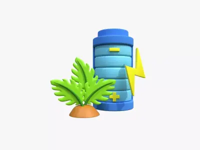 Eco Battery 3D model