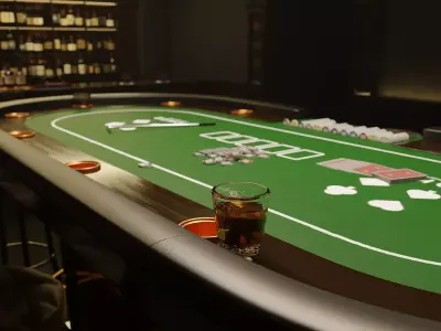 Poker Room 3D Set 3D model