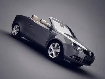 Volkswagen Eos convertible 3D model