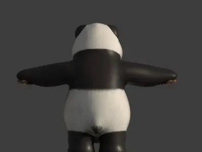 Panda Low-poly 3D model