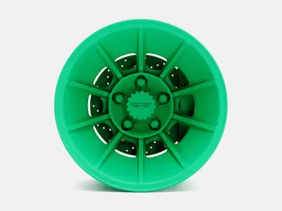 15x10 American Racing Vector Wheel and Brake 3D print model