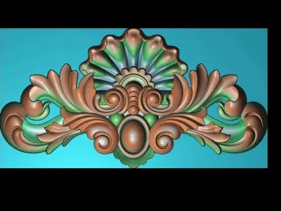 3d model of flowers and leaves 3D print model