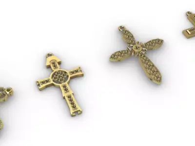 cruz  cross Gemas  3D print model