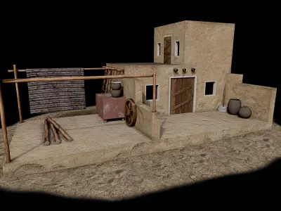 10 Game Ready House Pack Low-poly 3D model