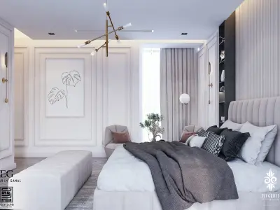 Modern Master Bedroom 3D model