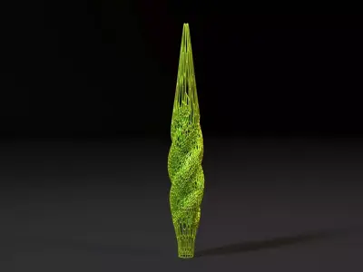 Christmas tree decor icicle 3 3D print model