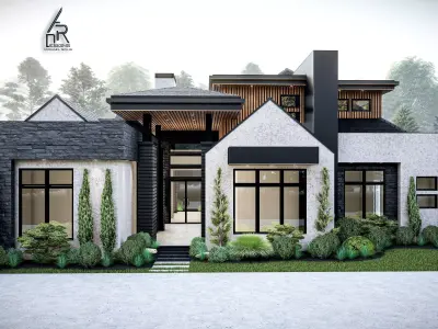 Modern House Number 7 - Stl-Dae file - 3d model Only 3D print model