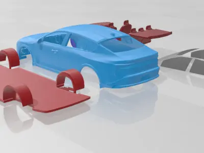 Kia K4 - Separate Parts STL Model 3D print model