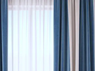 Set 102 Curtains 3D model