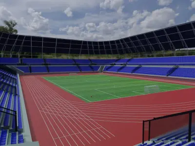 Olympic Stadium Low-poly 3D model buy