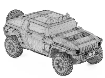 Hummer HX 3D model
