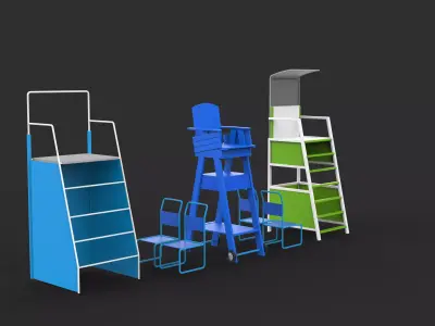 Referee Stand 3D model