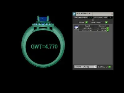 FASION UNIK RING 3D model