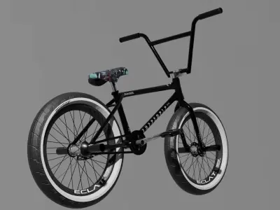 Bmx Bike Bicycle Cycling Velo Extreme Low-poly 3D model