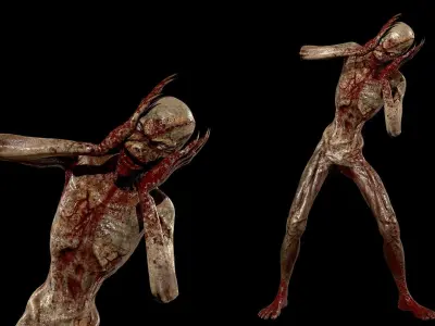 Stitched Monster  Low-poly 3D model