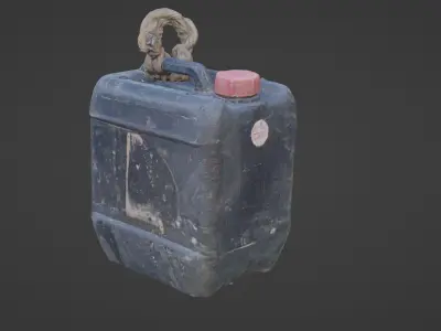 Dirty Oil Can Scan Low-poly 3D model