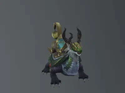 Fantasy Lizard Low-poly 3D model