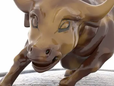 Charging Bull 3D model