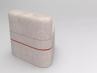 Liecha Armchair Low-poly 3D model