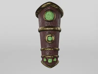 ArmGuard sword with stones 3D model