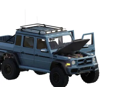 MERCEDES BRABUS 700 6X6 ROCKET 3D model