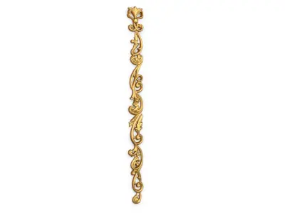 Classic carved decor ornament 350  3D model