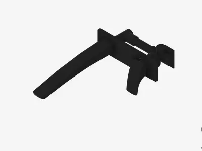 Wall Mixer Set - Luxury - Rapid - Basin - 230 Low-poly 3D model