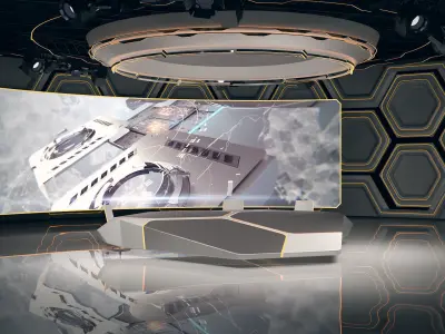 Virtual Studio 32 PBR Low-poly 3D model