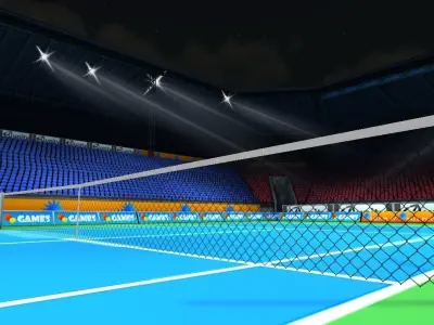 Tennise stadium Low-poly 3D model