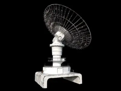 Large Array Radio Telescope PBR VR  Low-poly 3D model