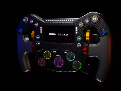F1 Steering Wheel Concept 3D model