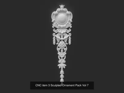 CNC Sculpted Ornament Pack VOL 7 3D Model Collection