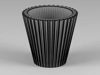 miniature flower pot 07 3D print model