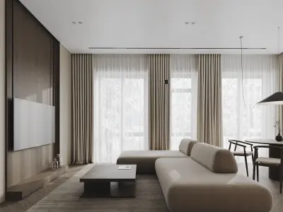 Interior Scene 2 - 3d Model - Lighting 3D model 3D model