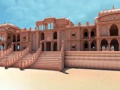 Indian architecture  3D model