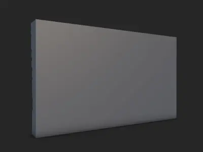 Faded Stone Wall Kitbash 3D model