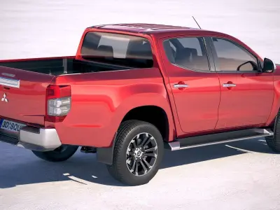 Mitsubishi L200 crew cab 2019 3D model