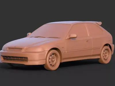 Honda Civic EK9 3D print model