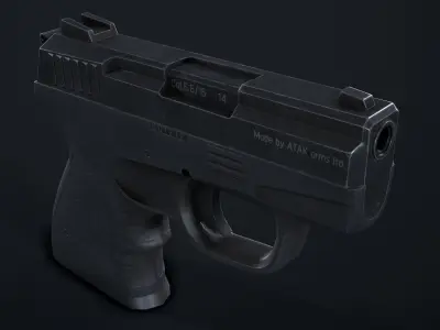 The STALKER-M906 signal pistol Low-poly 3D model