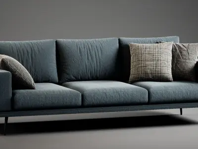 Sofa Collections of 10 unique models for Unreal Engine 4 Low-poly 3D model