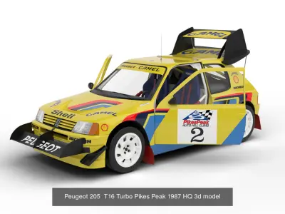 Pack Peugeot 205 T16 Rally HQ interior