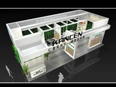 Booth - Area - 12X6-3DMAX2009-09 3D model