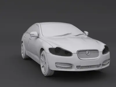 3D CAR Low-poly 3D model