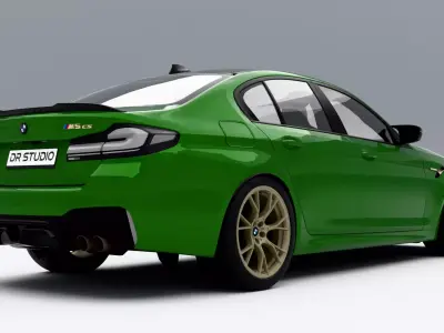 BMW M5 CS 2022 Low-poly 3D model