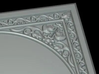 Round Frame 3D print model