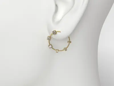 Earrings set 5442 Free 3D print model