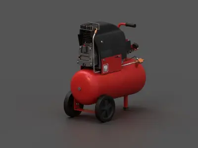 Air compressor 2 Low-poly 3D model
