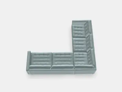 LANDSKRONA Corner sofa 5-seat 7 Low-poly 3D model