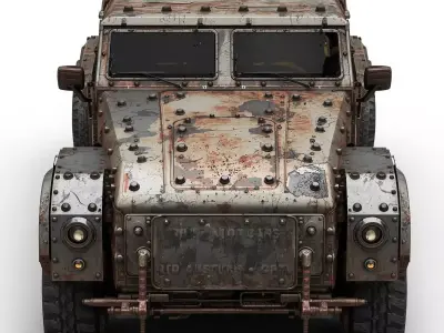 Wasteland Fight Vehicle Collection 3D Models Low-poly 3D model