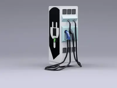 Elrctric Car Charger Model Free 3D model